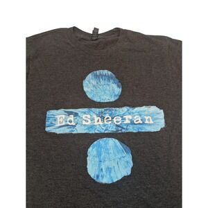 Ed Sheeran Divide Tour T-Shirt Men's M Detroit‎ 2018 Concert Graphic Tee